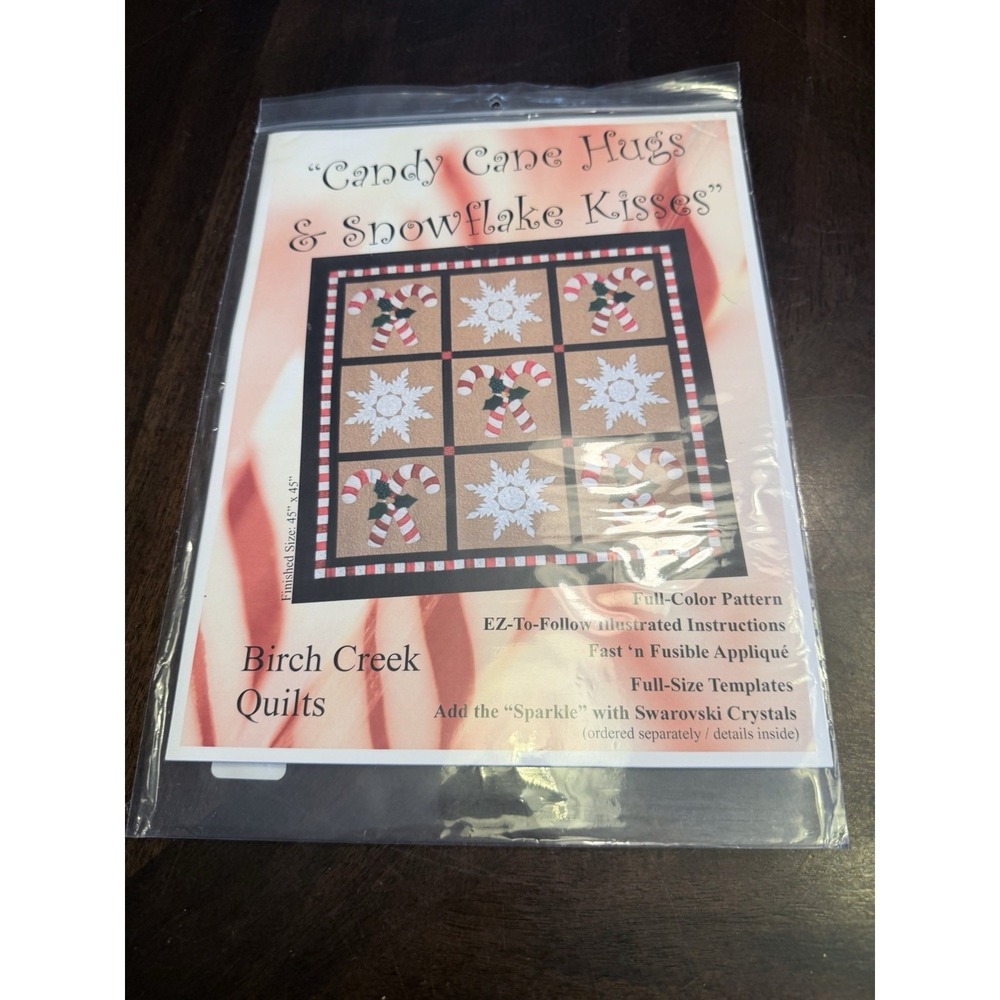 Birch Creek Quilts Candy Cane Hugs & Snowflake Kisses Full Color Pattern Quilts